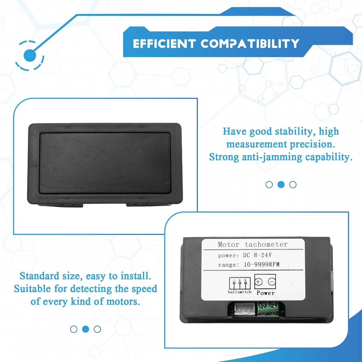 N18R 4 Display LED Digital Tacômetro RPM Medidor de Velocidade Tacômetro de Alta Precisão com Sensor de Interruptor de Proximidade Hall NPN