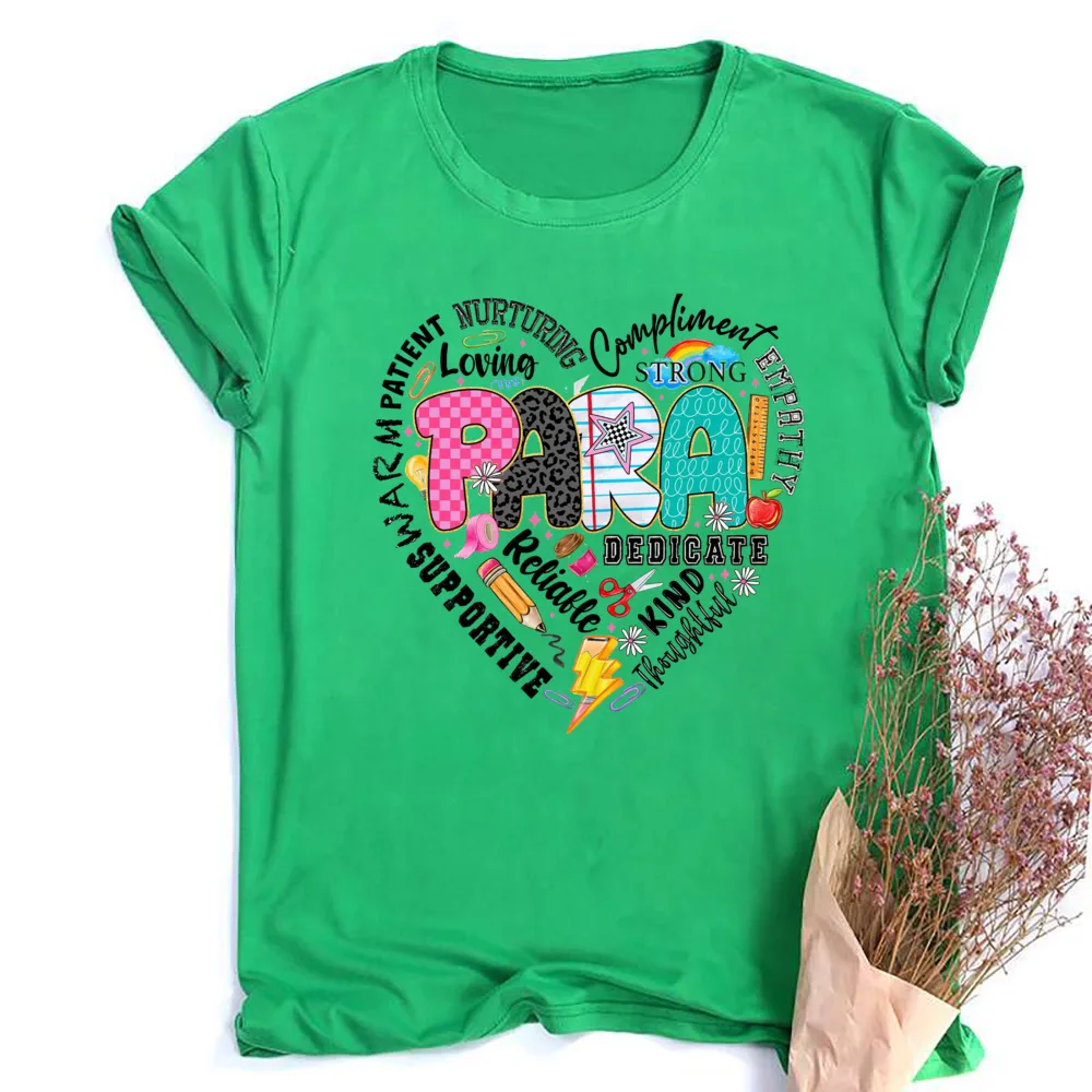 เสื้อยืดพิมพ์ลายหัวใจภาษาสเปน เสื้อยืดนักเรียนตลก เสื้อยืดแขนสั้นสำหรับกลับไปโรงเรียน เสื้อยืดแขนสั้น เสื้อเชิ้ตมืออาชีพ