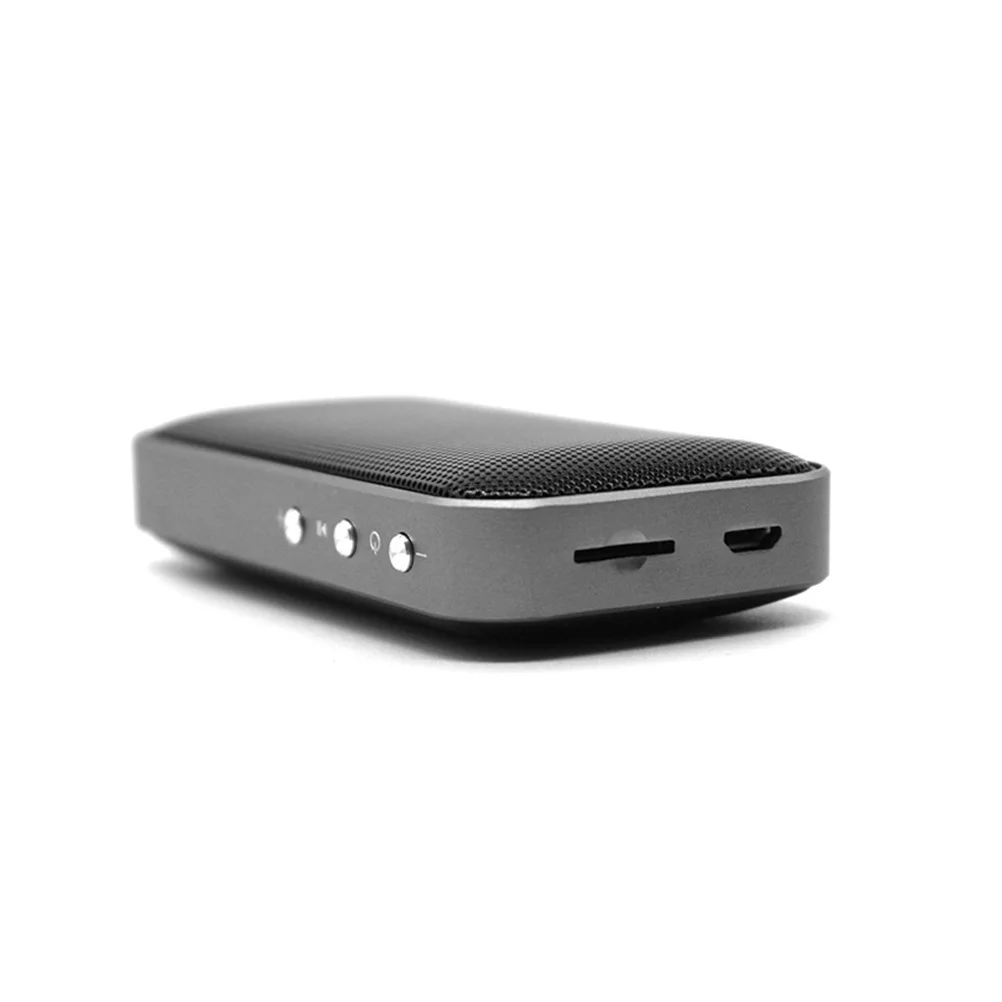 

Mini Wireless Speaker Bt-209 Portable Mp3 Player Metal Body Finish Shockproof For Home Office Outdoor Black