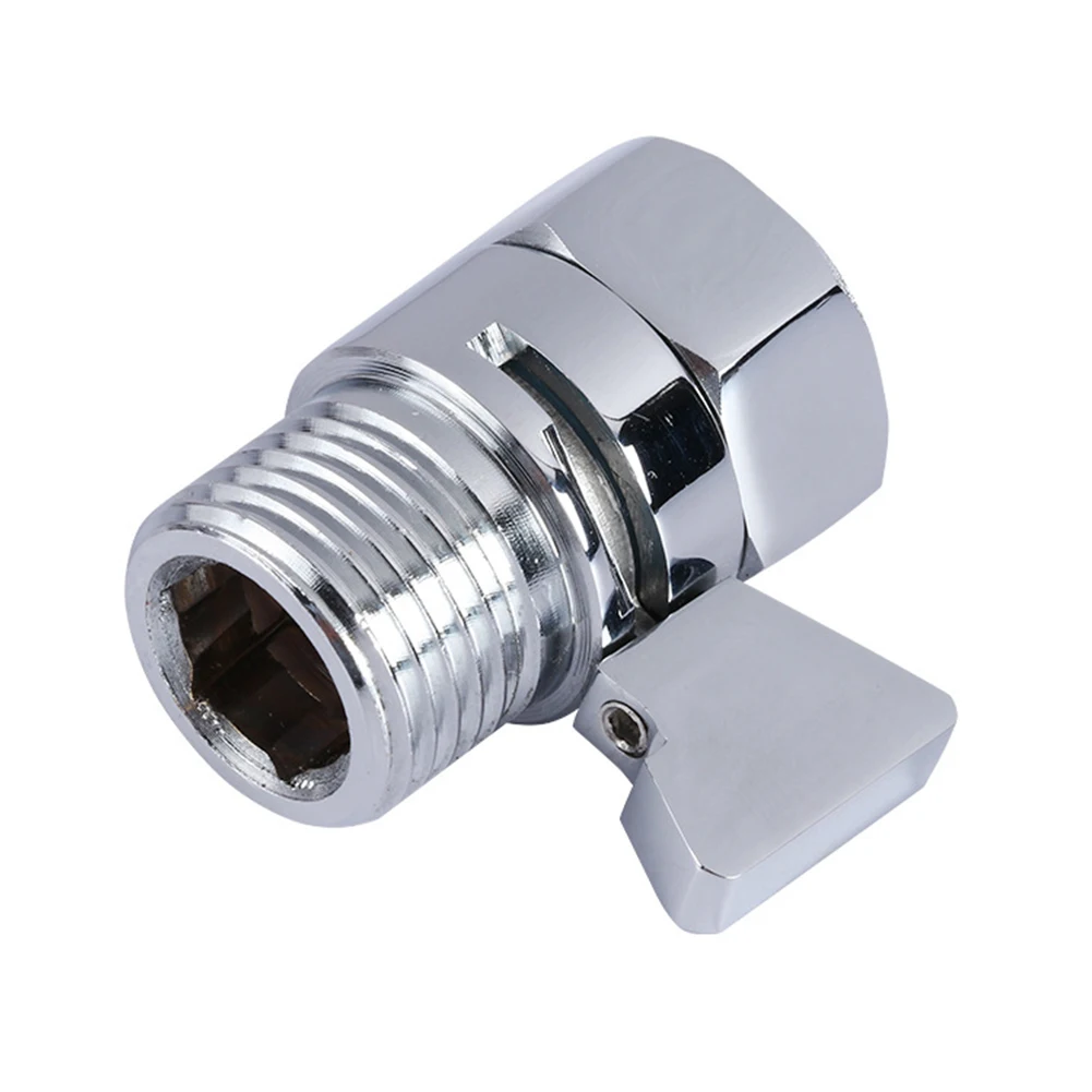 

Shut-off Valve Valve For Shower Head Water Saver Valve G1/2 Connections Polished Chrome Silver Valve Home Improvement