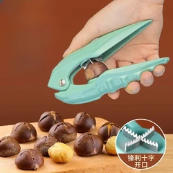 Stainless Steel Chestnut Clip Machine Nutcracker Opener Tool Nuts Walnut Cut Sheller Chestnut Shelling Cutter Kitchen Gadgets