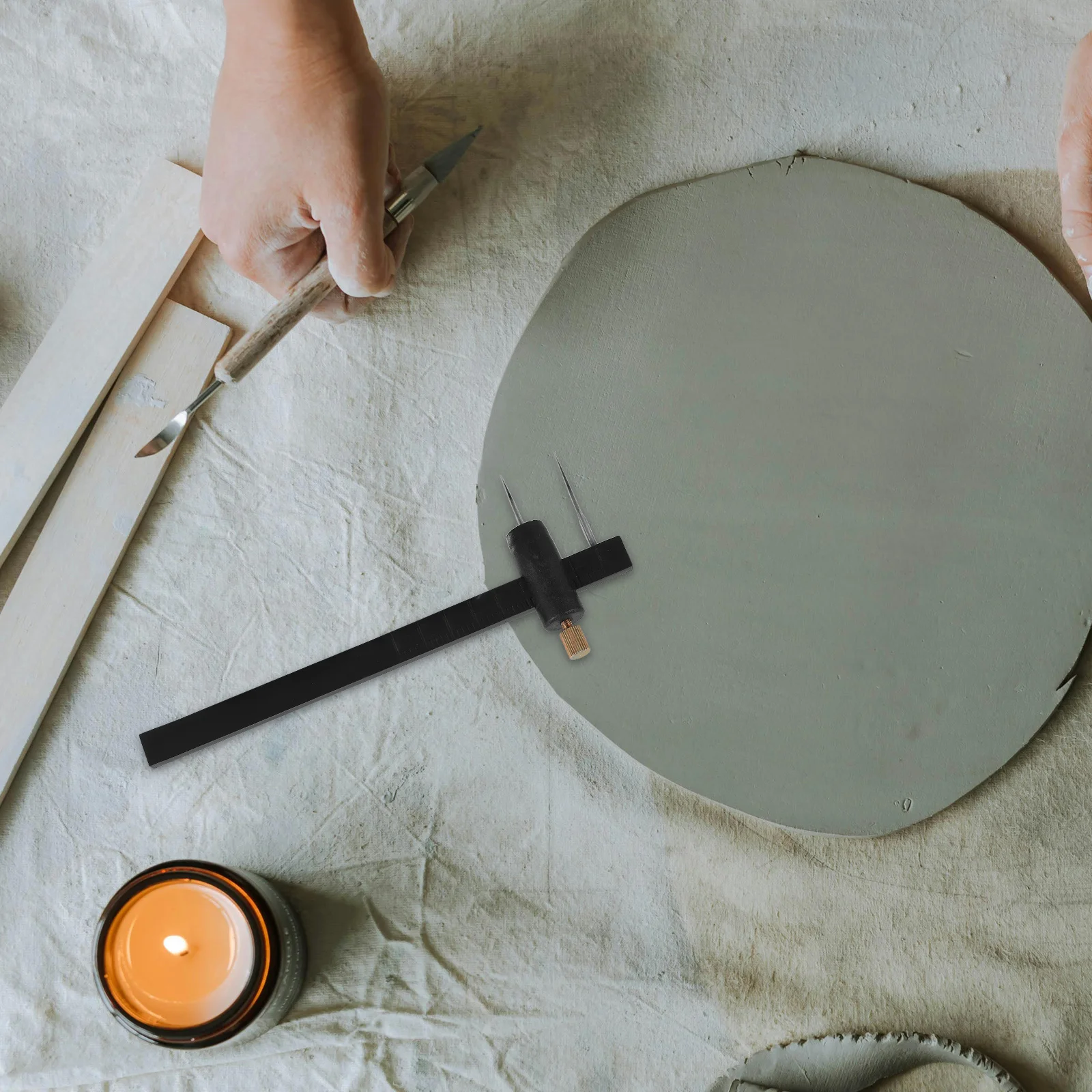 

Art Caliper Plastic Clay Shaping Tool for Ceramic Sculpture Measuring Craft DIY Modeling Supplies Clay Calipers