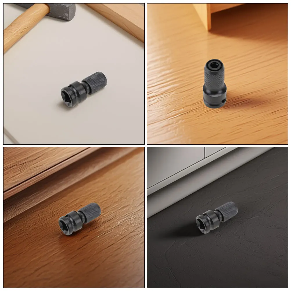 電動レンチ変換ヘッド1セット、1/2インチから1/4インチソケットアダプター、耐久性のある金属アダプター、ドリルインパクトレンチ変換ツール