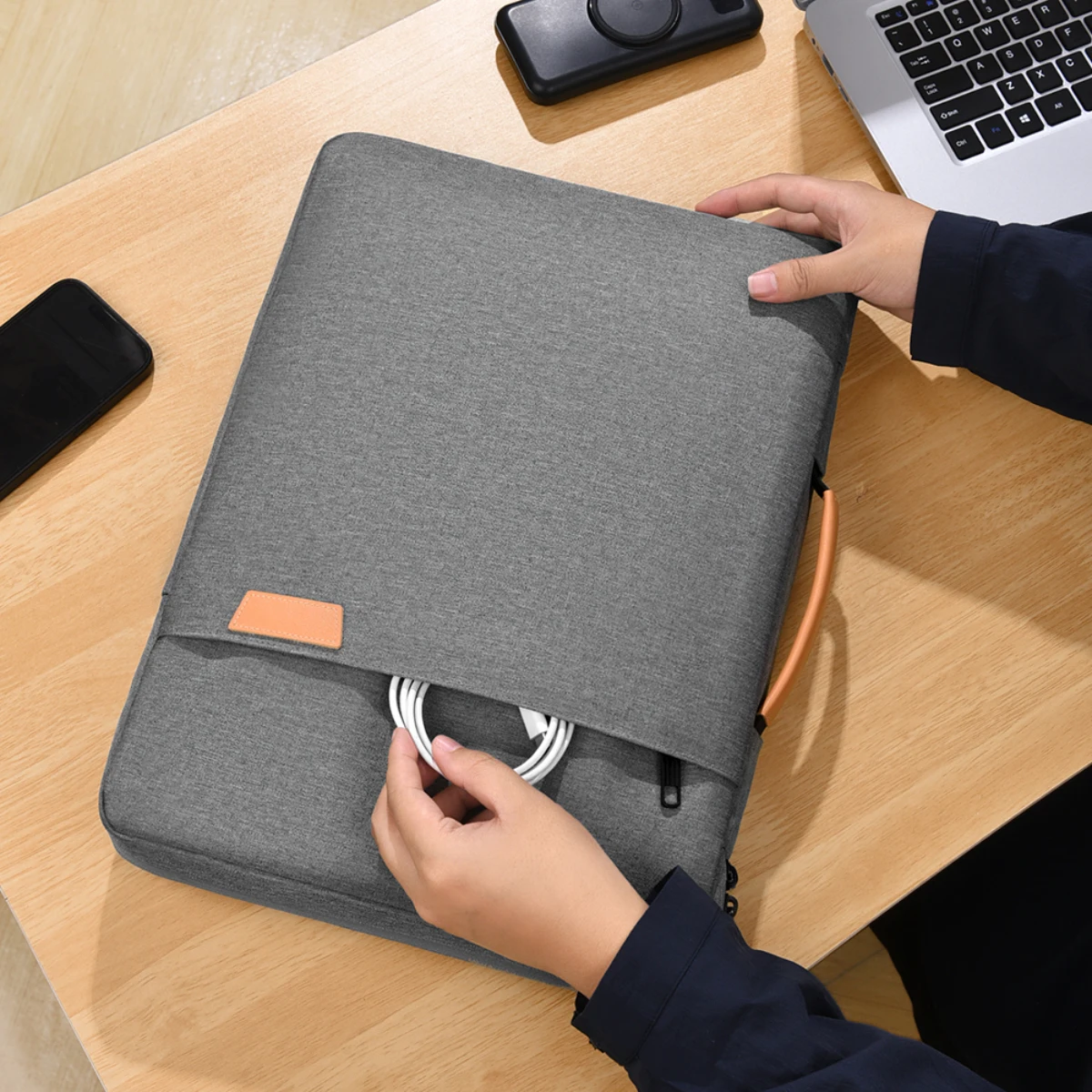 

Новая сумка для ноутбука с внутренним чехлом подходит для Apple MacBook Air, Huawei Matebook, Lenovo, Xiaomi 14-дюймовый женский 13-дюймовый планшетный компьютер iPad Защитный чехол Мужской 15,6-дюймовый универсальный