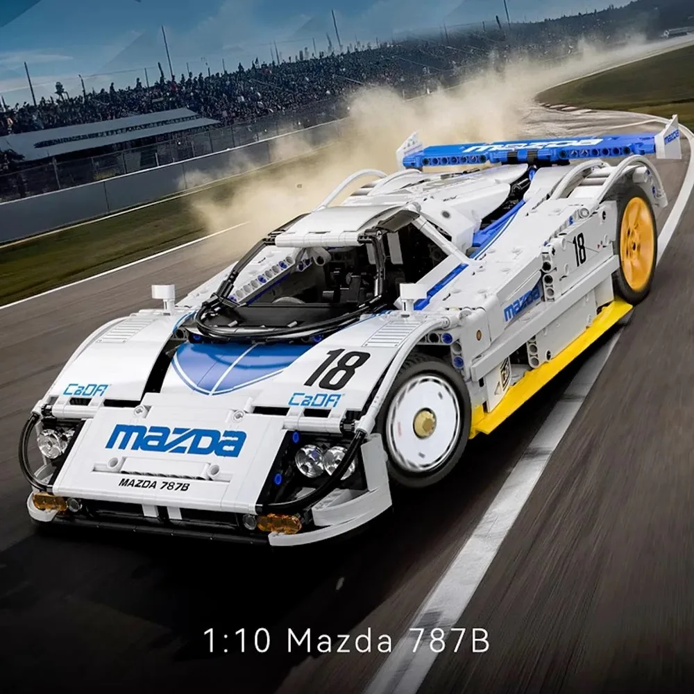 

Technical MOC 787B Endurance Racing Car 1:10 Car Model Kit,1797PCS Auto Building Blocks Brick Puzzle Toys Kids Gift
