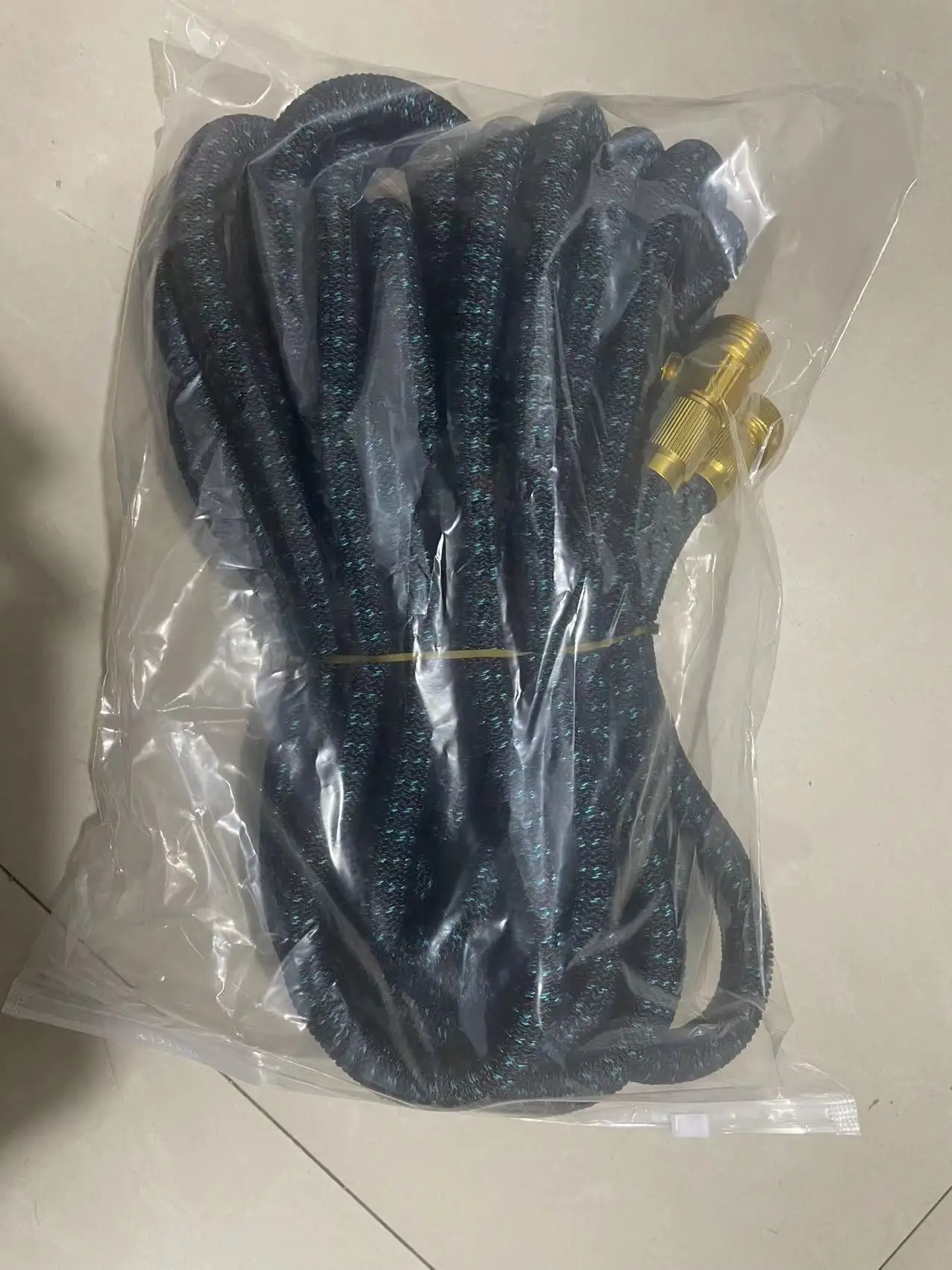 GOUN HOSE Flexibler, dehnbarer Gartenschlauch US 3/4 Zoll mit Metallverbindungen, Hochdruck-Autowaschschlauch, dehnbarer Gartenwasserschlauch 25-150FT – Detail 12