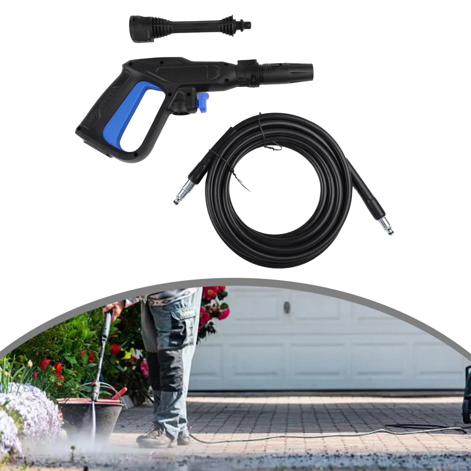 High Pressure Spray Spray Handle Set Outdoor Cleaning Ergonomic Grip for versatile Cleaning Tool Liquid 45*16*10cm