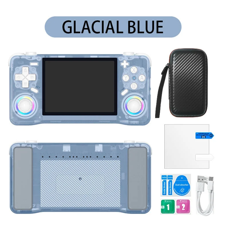 -A03R XF35H Retro Handheld Video Game Console 128G Preloaded Games 3.5 Inch IPS Screen Wifi Linux Pocket Player C