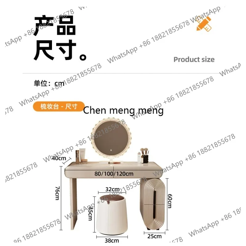 Home Modern luxury with lights Makeup vanity Toiletries Dressing table dressers Bedroom furniture dressing table with mirror