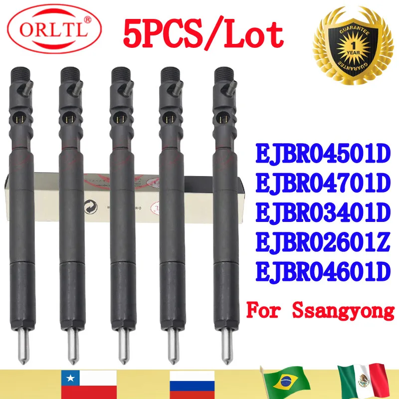 

5 шт./лот EJBR04601D EJBR02601Z EJBR04501D EJBR03401D EJBR04701D ORLTL форсунка для SSANGYONG Actyon Kyron Euro 4