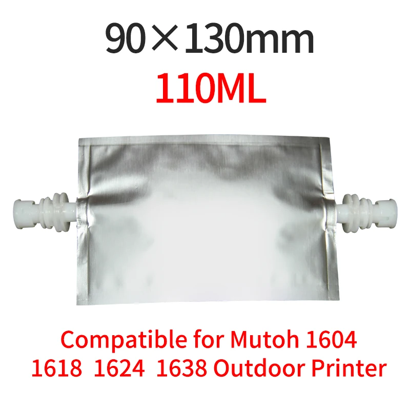 Saco do cartucho da tinta da impressora, saco da folha de alumínio, 2 nível Sub azul, Mutoh VJ1604, VJ1604W, VJ1638, VJ1624, VJ1618, 90mm x 130mm, 4-10 PCes