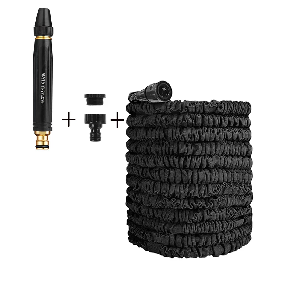 1PC Expandable Magic Retractable Hose, High Pressure Direct Nozzle Car Wash Nozzle Hose Set, Home Garden Water Hose