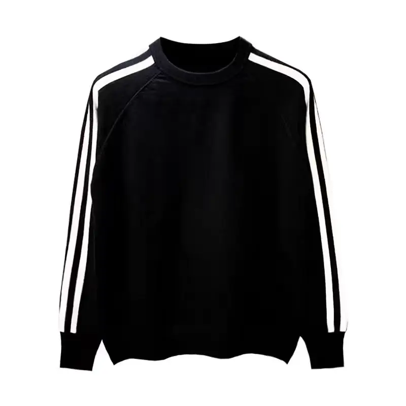 

Spring/Autumn New Product Men's Round Neck Slim Fit Elastic Sweater Comfortable Versatile Knitwear Top Golf Outdoor Sports Shirt