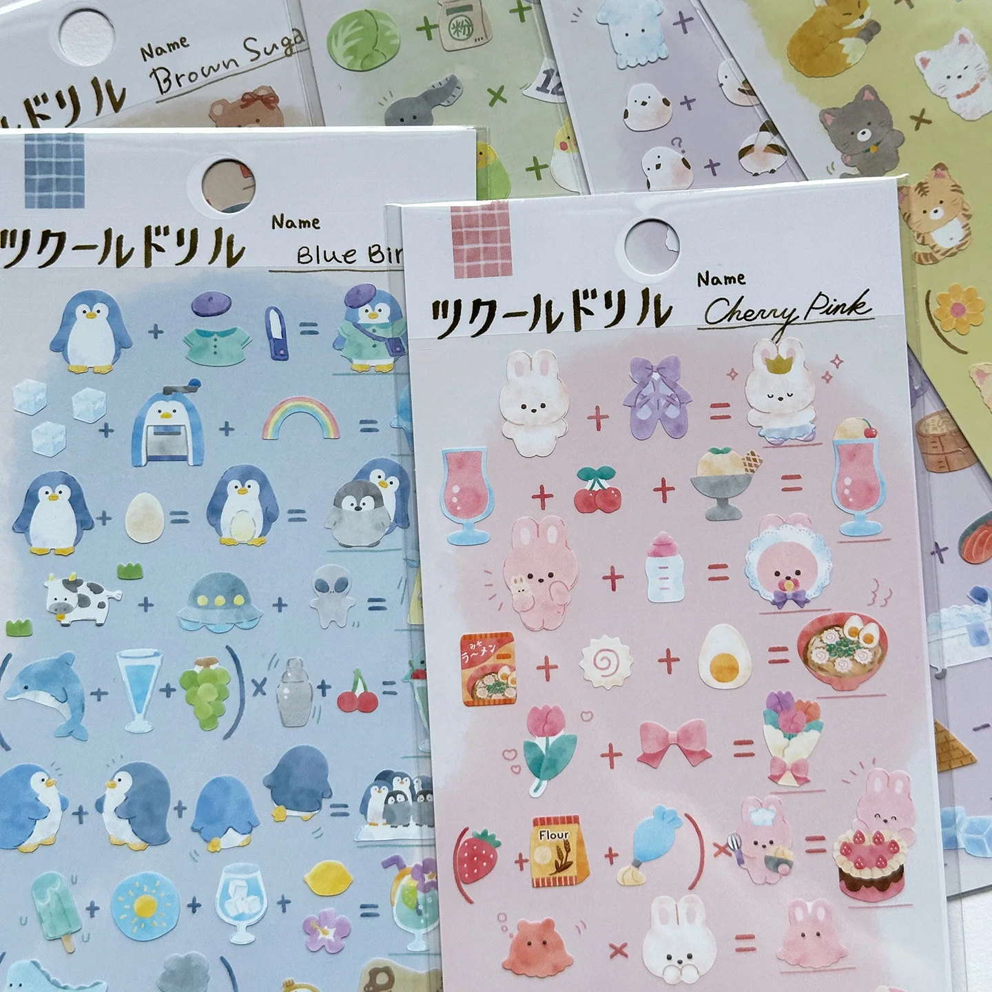

3 pcs/6 pcs Cute Funny Animals Bird Food Magic Stickers Scrapbooking Diy Journal Japanese Sticker Stationery Decor School Gift