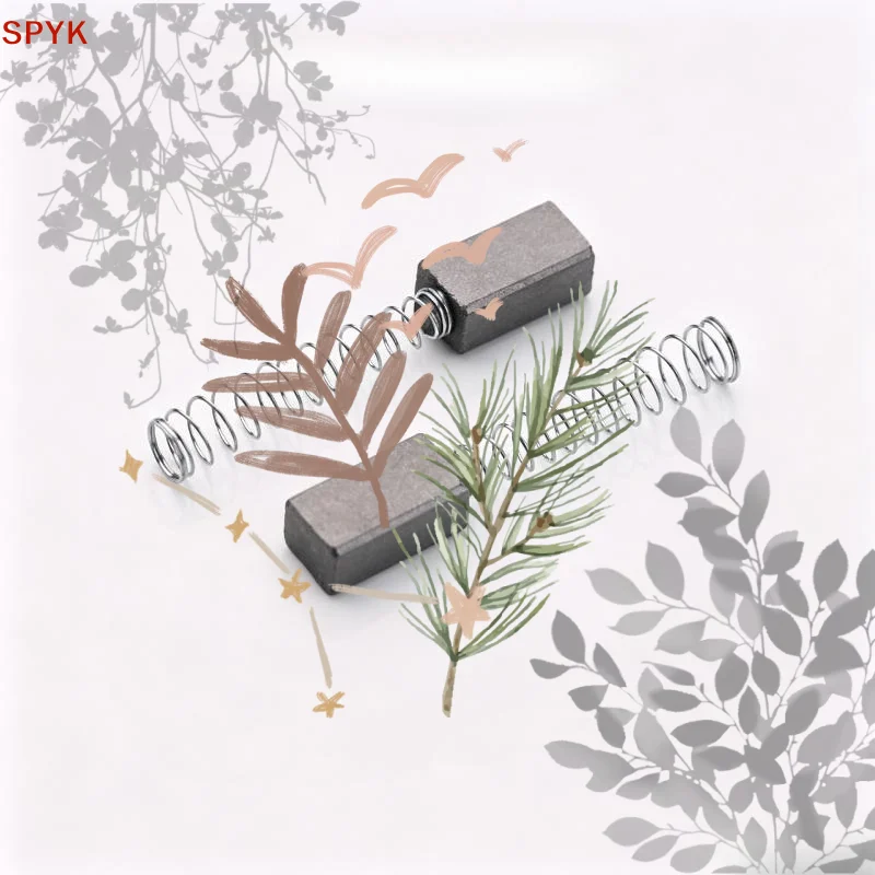 YJ-90 Round Knife Cutting Machine Carbon Brush High Quality Durable: 2 PCS Replacement Part Industrial Equipment