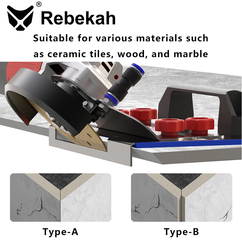 Angle Grinder Stand for Tile 45° Chamfer Cutting,Special Cutting Bracket. Angle Grinding Fixed Holder.Angle Grinder Tile Chamfer