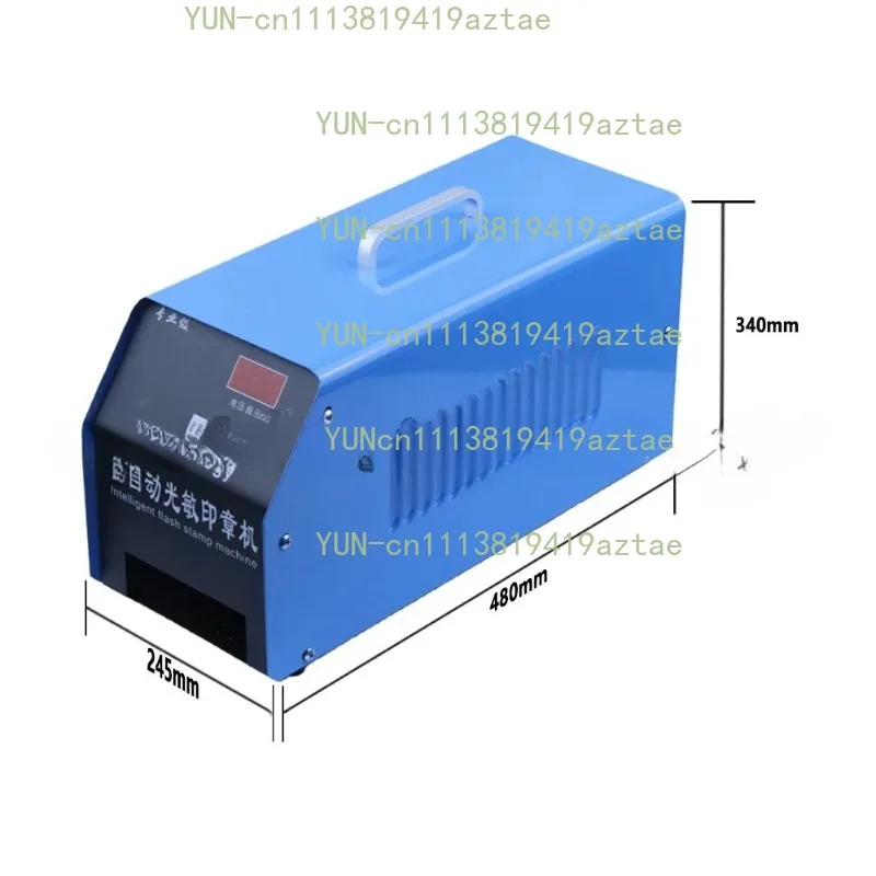 3‑Lamp Digital Display Flash Stamp Making Tool With Holder Film Pad Kit For Photosensitive Stamping Processing