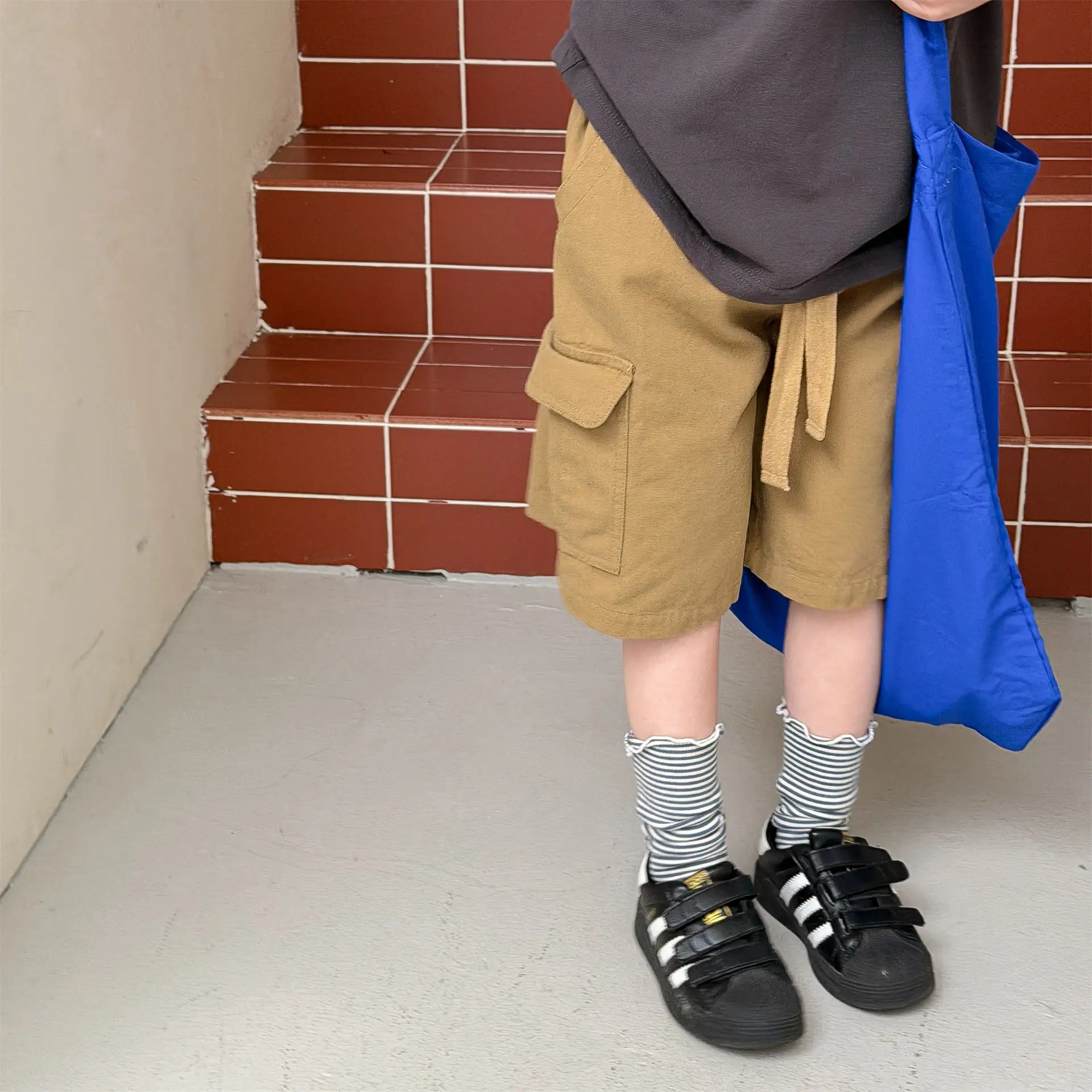 

2026 Summer New Children Loose Shorts Fashion Boys Casual Cargo Shorts Cotton Baby Girls Polka Dot Shorts Kids Toddler Clothes