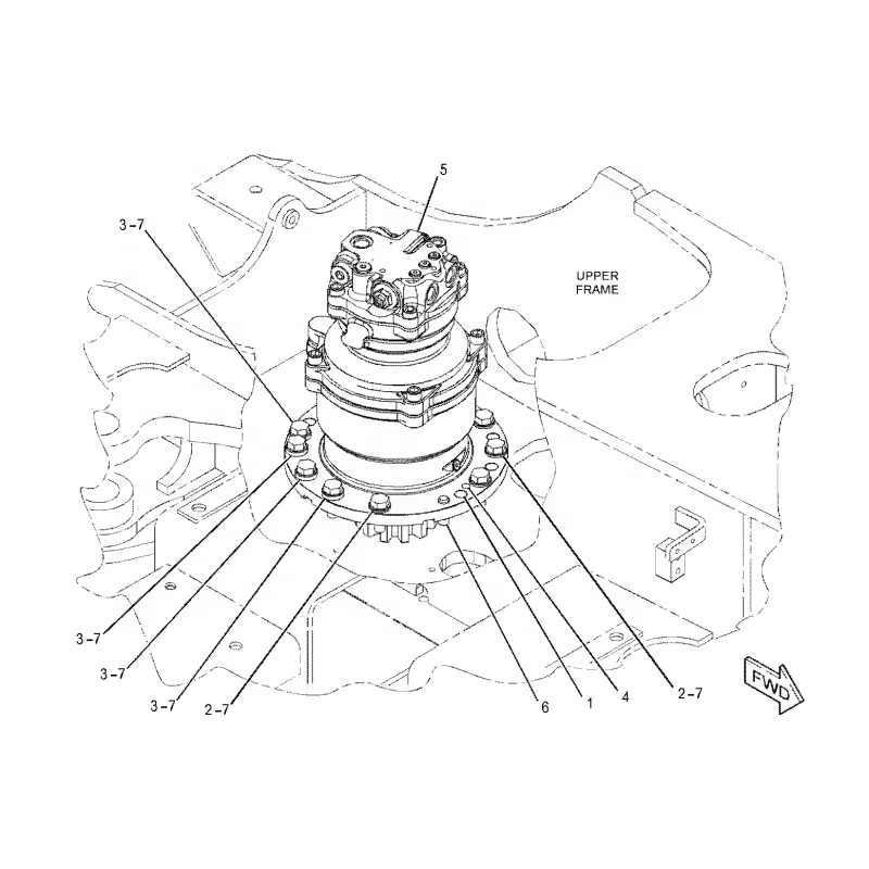 

389-2306 3892306 Excavator Parts Hydraulic Drive 308E Swing Motor for Cater pillar