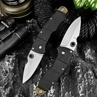 EDC Folding Knife, 2.83-inch 7Cr13Mov Blade, Nylon Fiber Handle with Deep Pocket Clip Camping Hunting Outdoor Survival Tool Gift