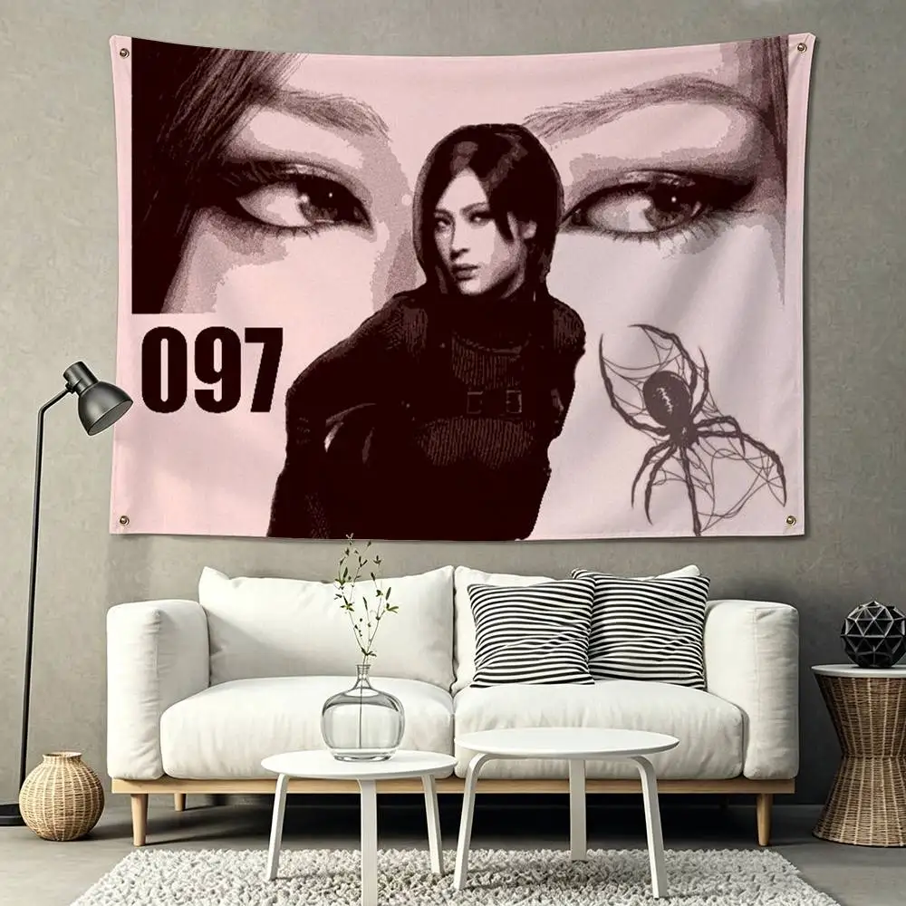 Resident Evil Game ada wong Flag Suitable For Party Club Outdoor Interior Wall Decoration Banner Fans Gift 3