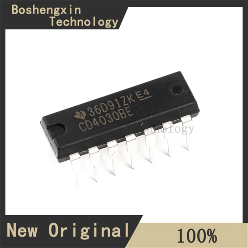 1Pcs CD4030BE 4-channel, dual-input, 3V to 18V XOR (exclusive OR) gate PDIP-14 CD4030BE