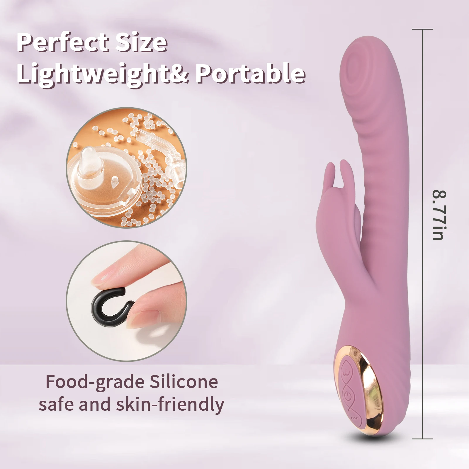 Female Rabbit Vibrator Realistic G Spot Stimulator Penis Anal Dildo Silicone Slap Vibrator Female Vagina Adult Sex Toys