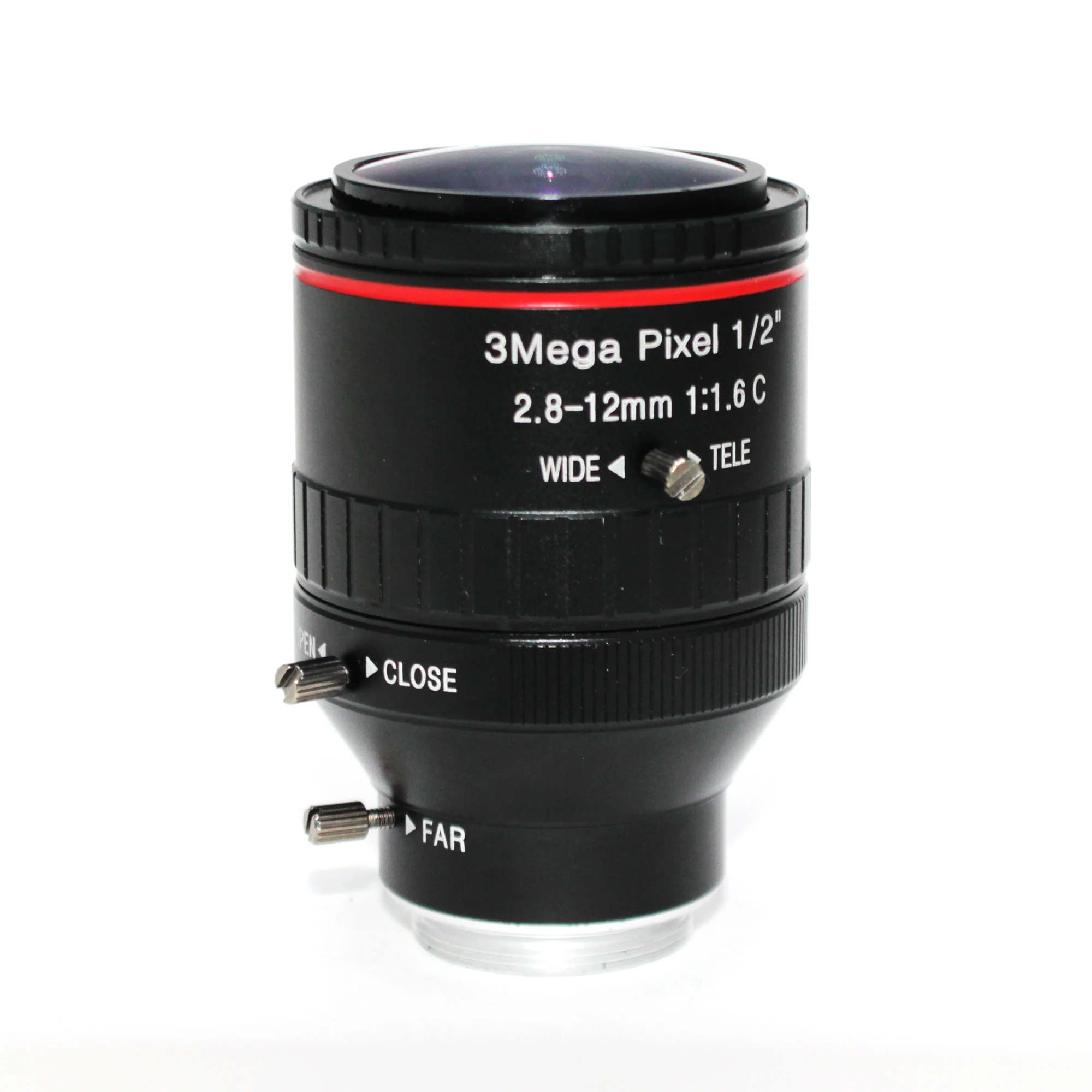 جديد 3.0 ميجا بكسل Varifocal CCTV C عدسة 2.8-12 مللي متر مع 1/2 "1: 1.6 C جبل عدسة لعدسة الطريق الصناعية HD IP كاميرا #4