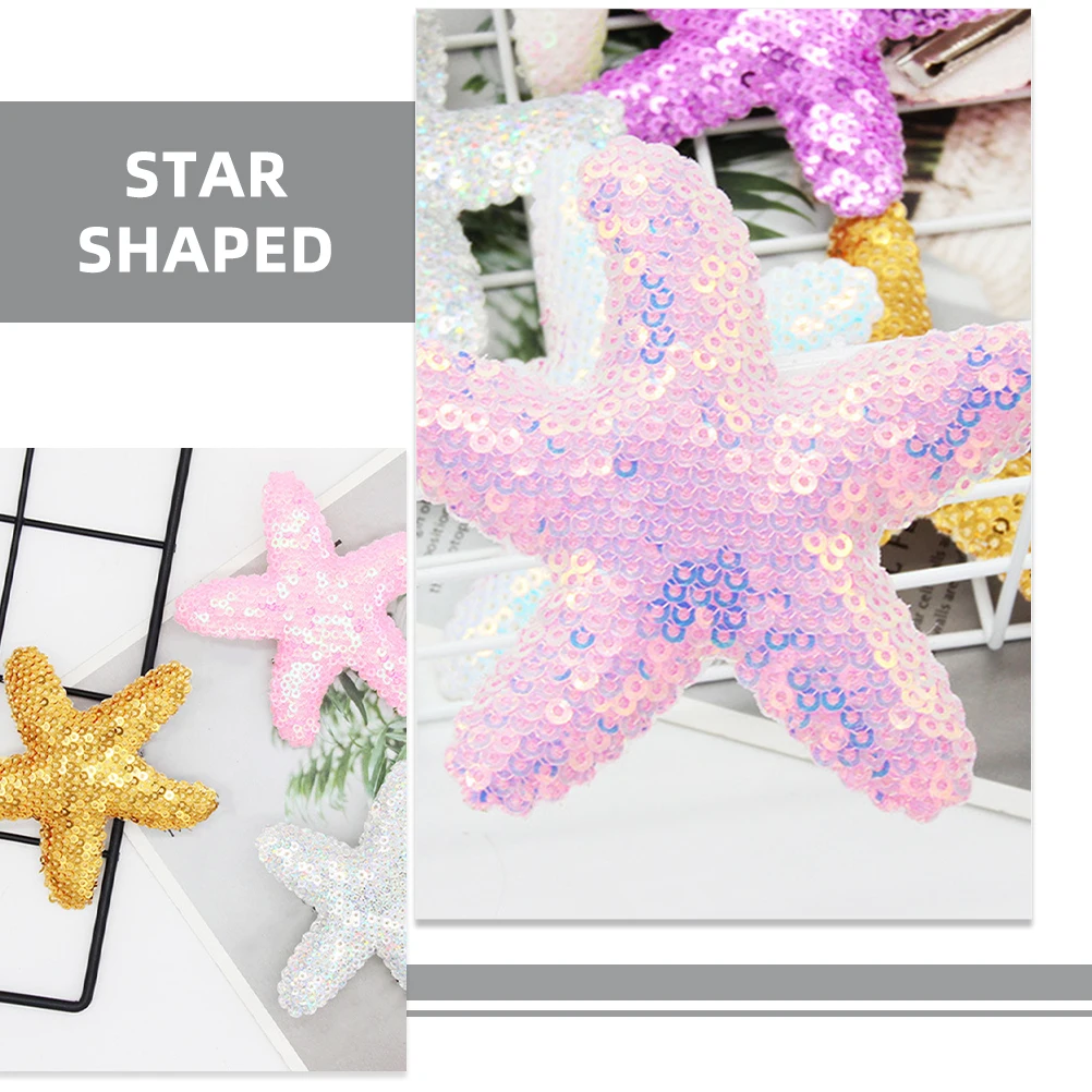 

16 Pcs Sparkle Sequins Fabric Girls Girls Accessories Mini Little Girl Hair Clips Star Hair Accessories Hairpins
