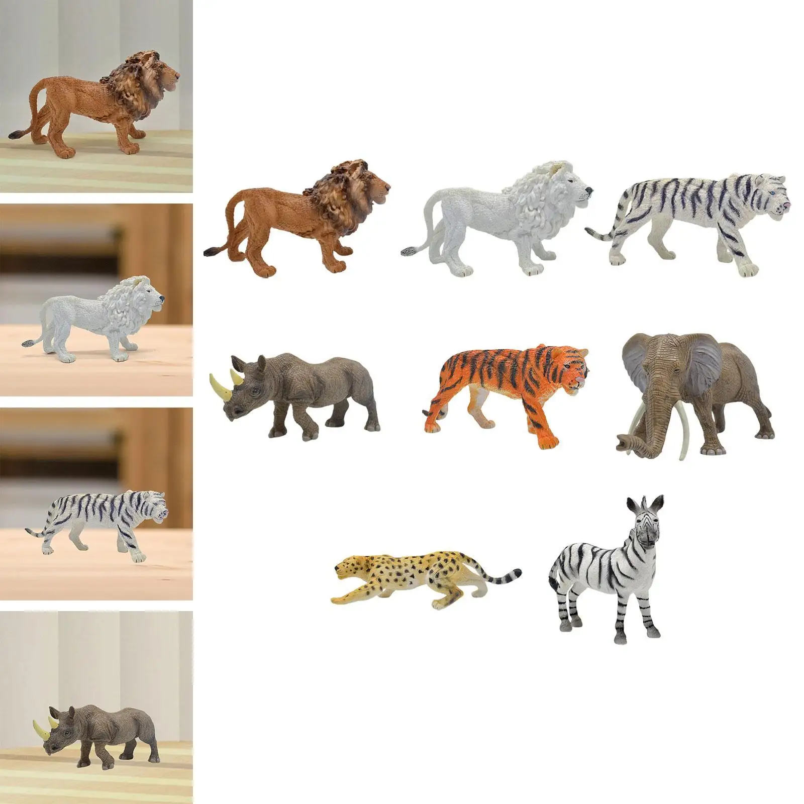 Dierenbeeldjes Feestartikelen Realistisch Leeftijden 3+ Meisjes Jongens Dierenspeelset