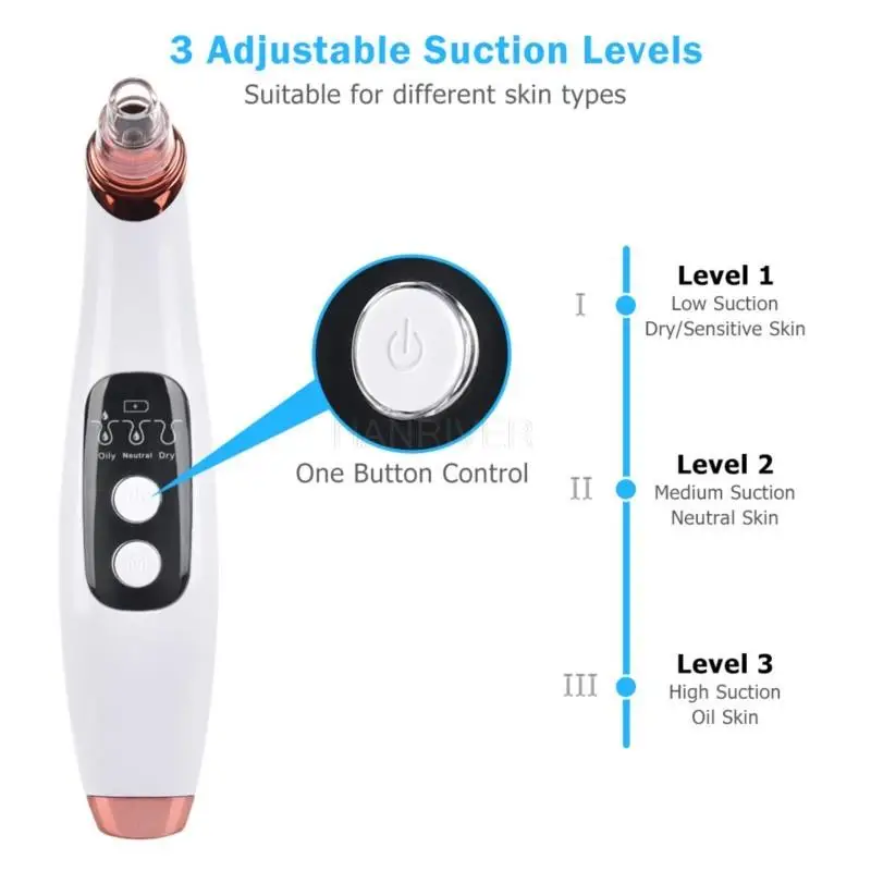 Wifi visualizado instrumento de sucção cravo doméstico elétrico acne para cravo poros limpeza instrumento beleza