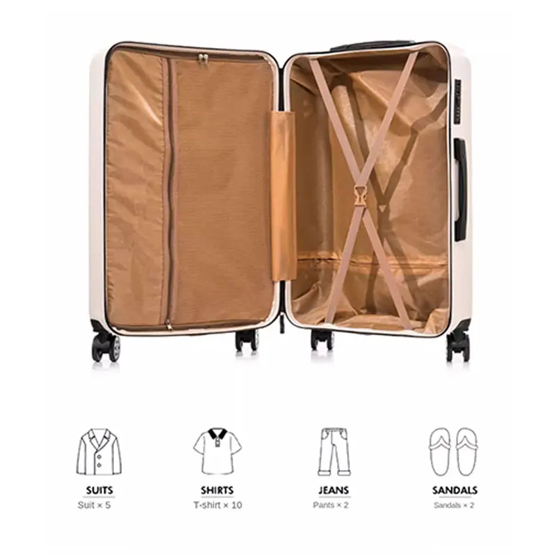 Luggage 2024 New Large Capacity Thickened Trolley Suitcase 20 34 24 Inch Boarding Travel Suitcases with Wheels Men and Women