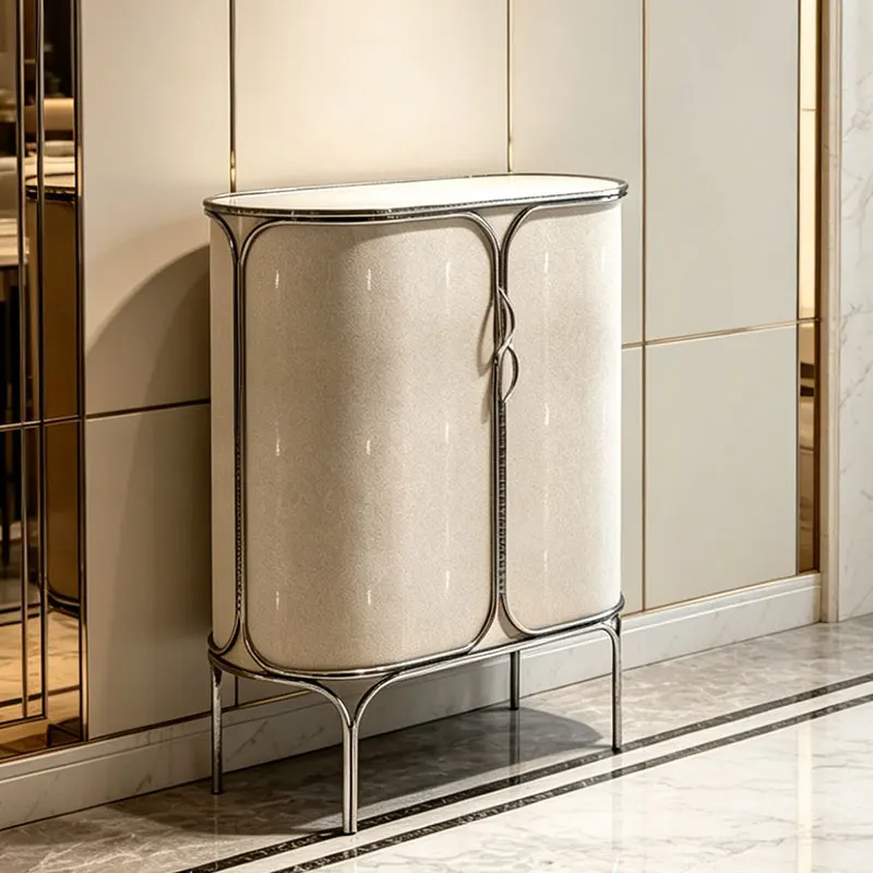 *Luxury High - Grade Villa Cabinet - Snakeskin Wine Feature, Creative Artistic Design, and Decorative Aesthetics