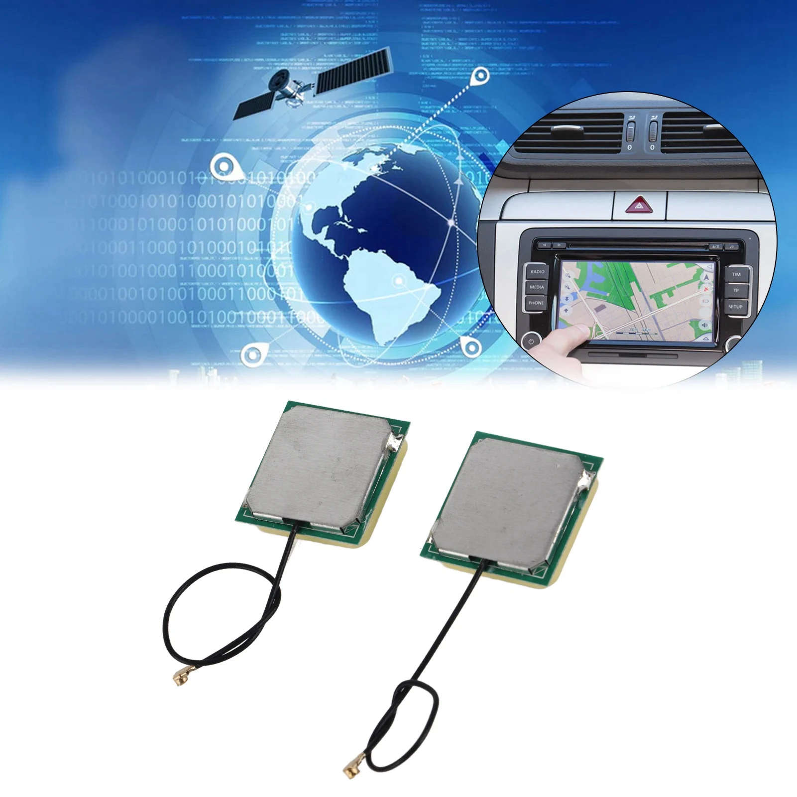 

2-частотная GPS-антенна GPS-керамическая антенна для позиционирования + BD 2-частотный встроенный активный модуль с высоким коэффициентом усиления 28 дБи