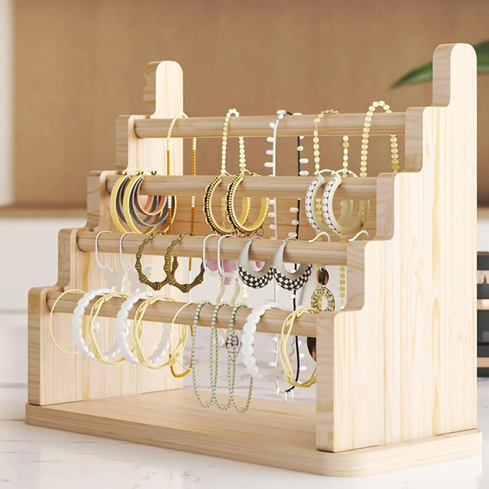 Jewelry Display Stand Organizer Watch Display Rack for Store Bedroom Dresser