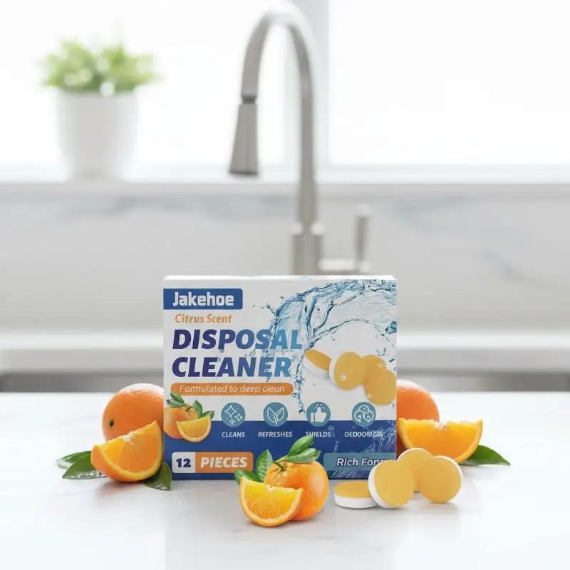 

Drain Cleaner Tablets Deep Cleaning Clog Remover Deodorizer Citrus Fragrance Kitchen Sink Bathroom Pipe Powerful Formula