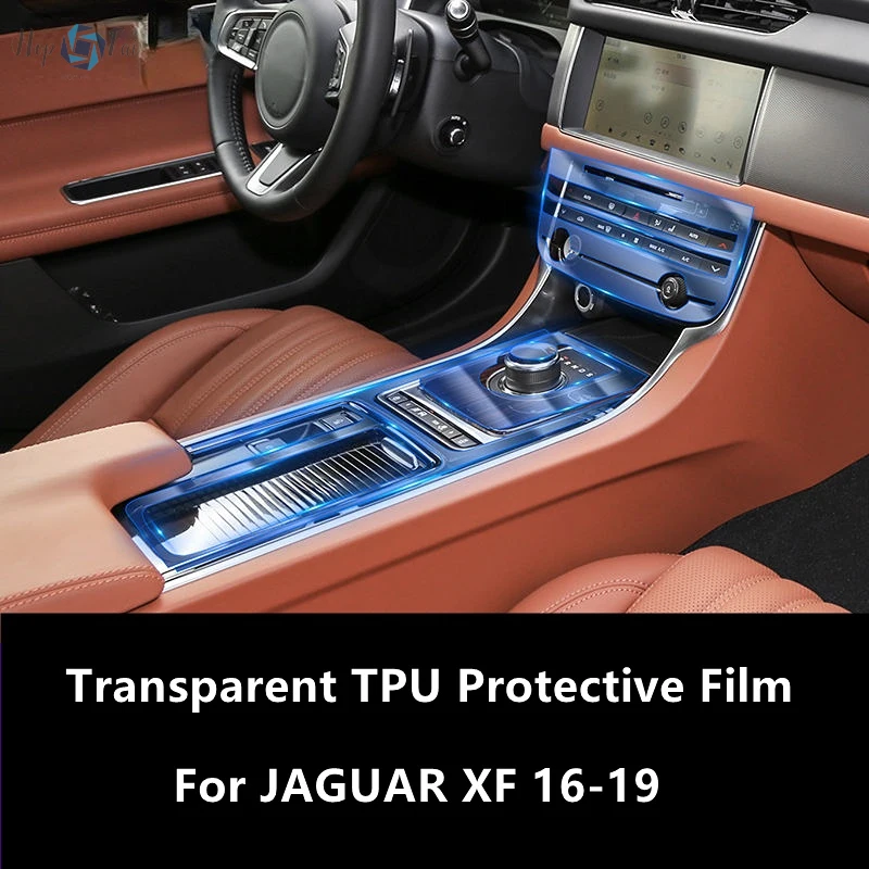 

For JAGUAR XF 16-19 Car Interior Center Console Transparent TPU Protective Film Anti-scratch Repair Film Accessories