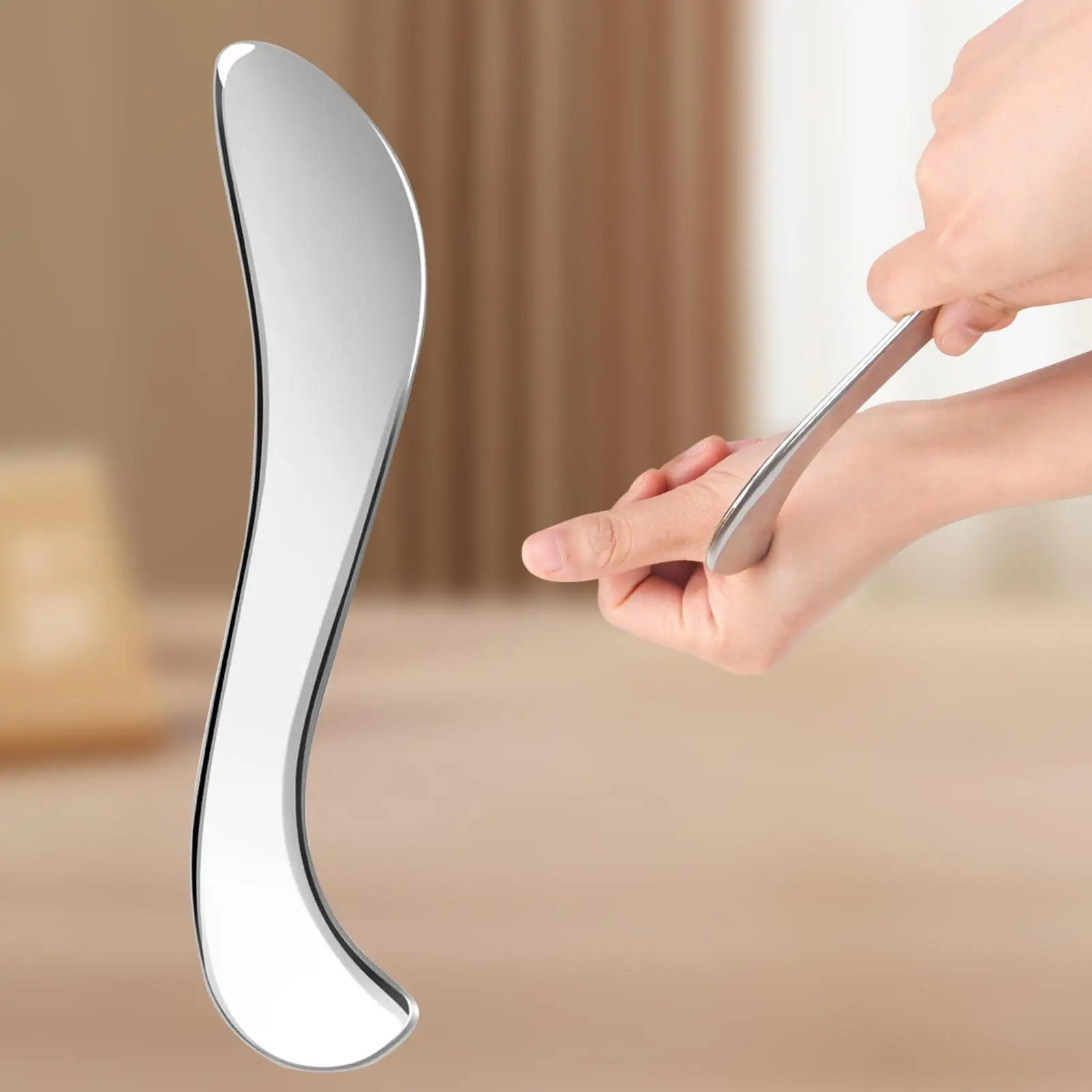 Stainless Steel Gua Sha Scraping Tool Soft Tissue Massage Tool for Back
