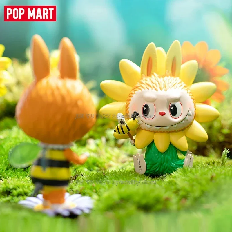 POPMART LABUBU The Monsters Flower Elves Series Mystery Box Cute Anime Figure Trendy Toy Model Desktop Ornaments Birthday Gifts