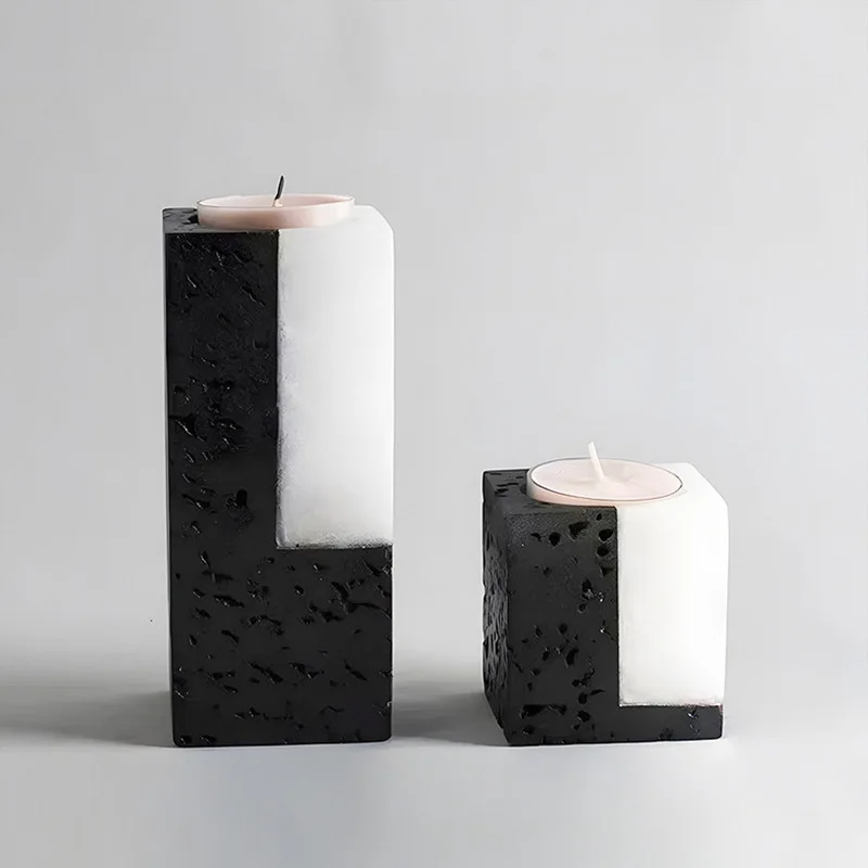 Modern Art Travertine Diffuser Creative Incense Fan Home Ornament  Desktop Hotel Party Cube Decorative Ornament Girl Gift