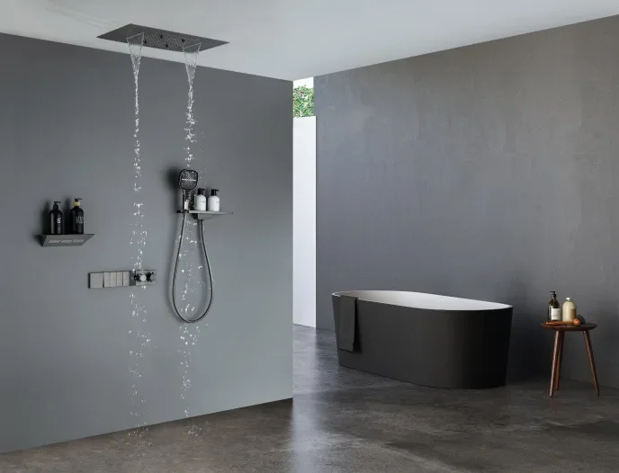 constant temperature concealed shower, hotel household concealed shoulder spray storage table shower