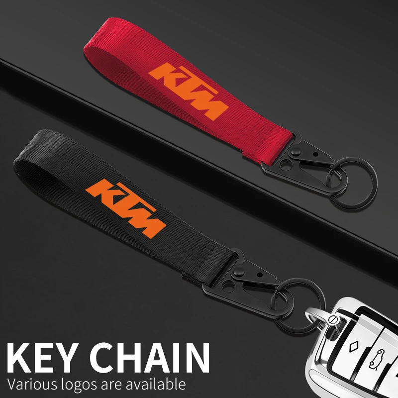 Motorcycle Keychain Lanyard Hanging Strap with Metal Key Holder key Ring Lanyard For KTM Duke 390 790 890 990 1290