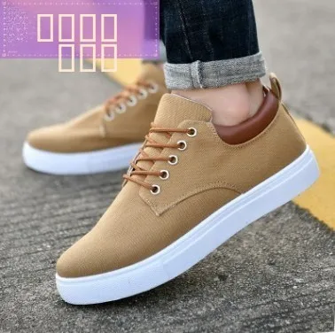 

Korean Sle Breathable Men's Casual Canvas Sports Sneakers Faionable round Toe Rubber Outsole Cotton Lined Slip-On oes