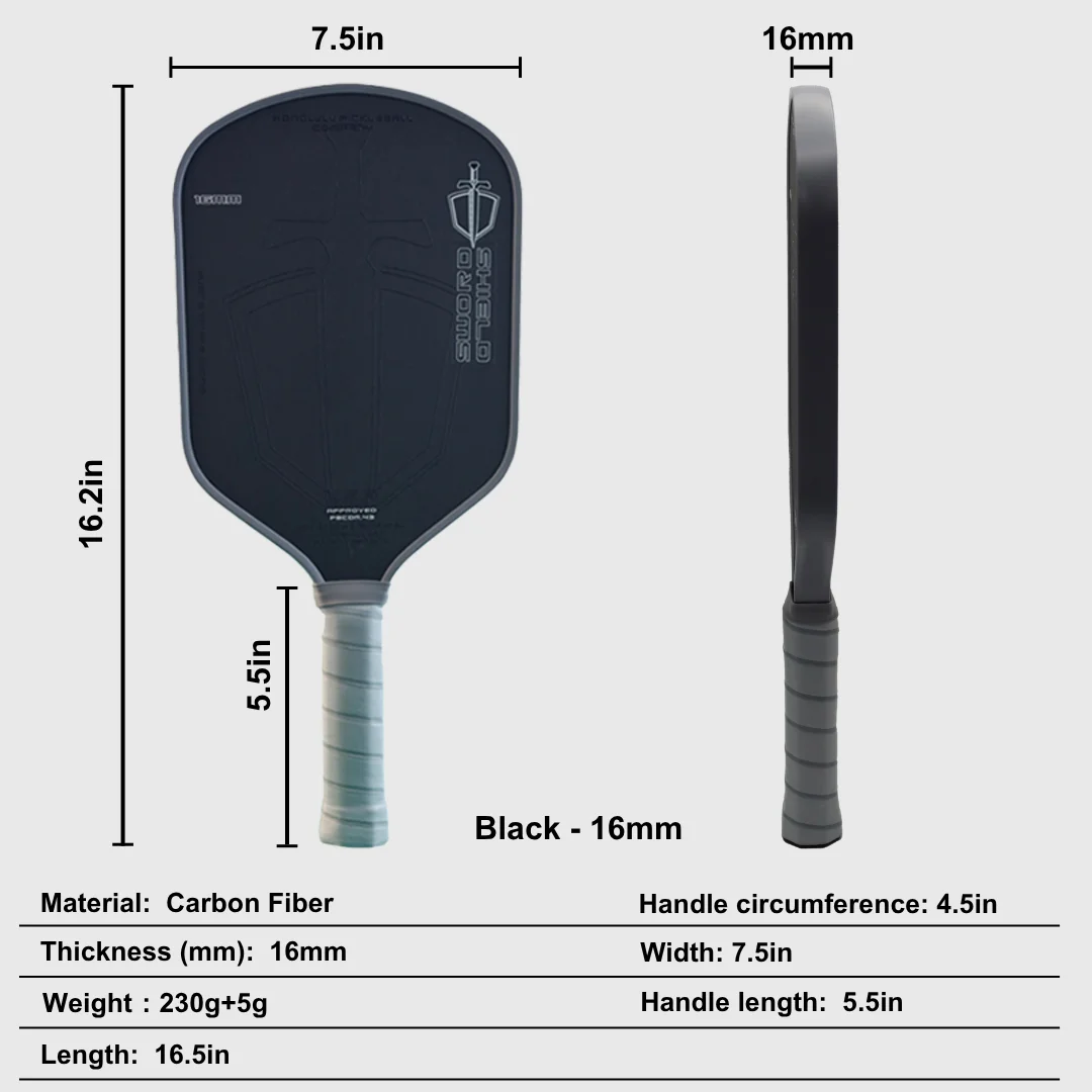 

2025 New Technology Full Foam Core Pickleball Paddle J2nf 16mm Thick Pickleball Racket With Free Paddle Cover