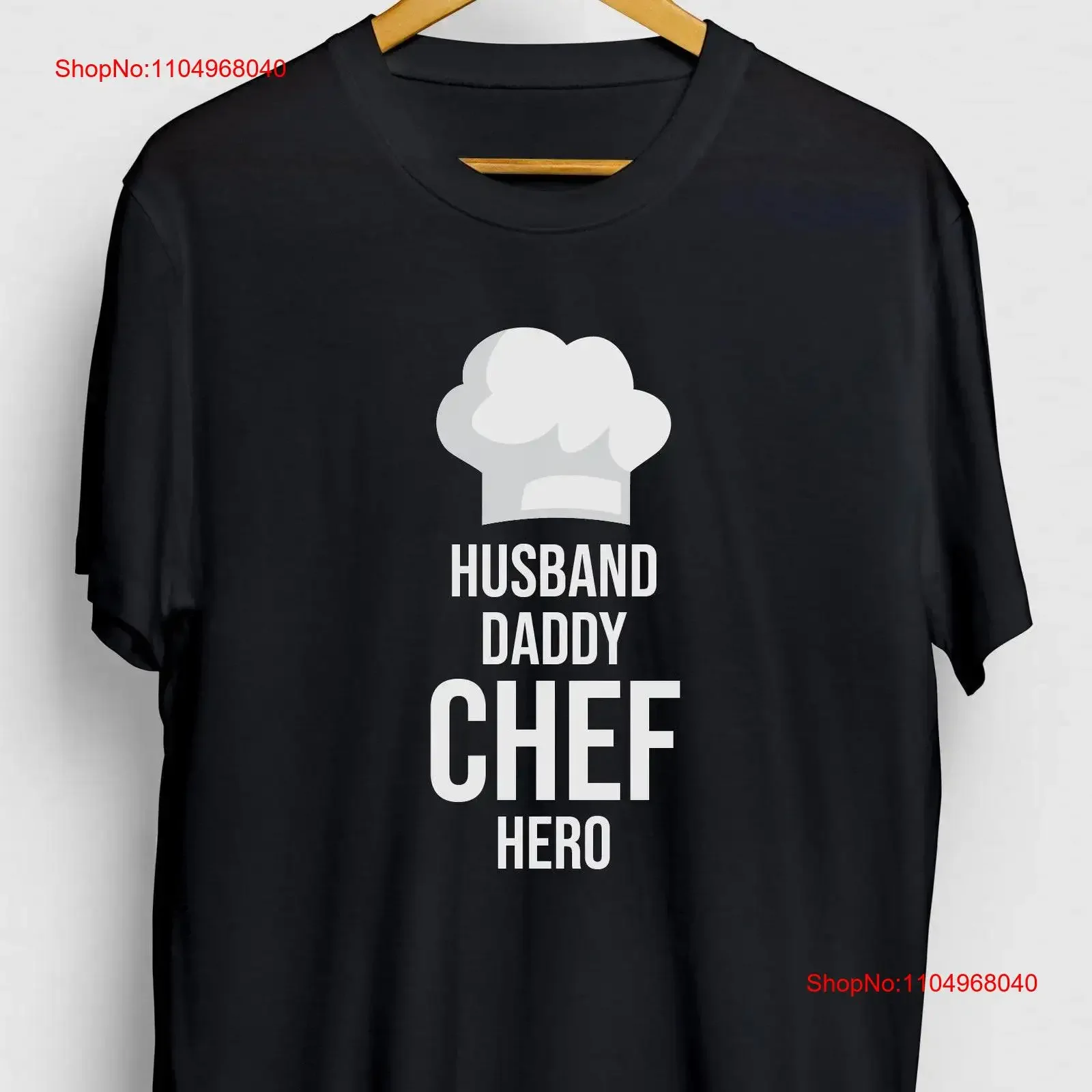 

Husband Daddy Chef Hero Funny Cooking T Shirt Cook tee Youth vintage Washed Soft Versatile Slightly homme Stretched