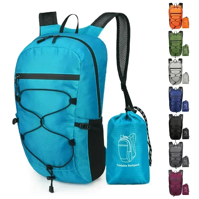 20L Outdoor Lightweight Foldable Waterproof Backpack Pack for Women Men Large Capacity Hiking Travel Backpack