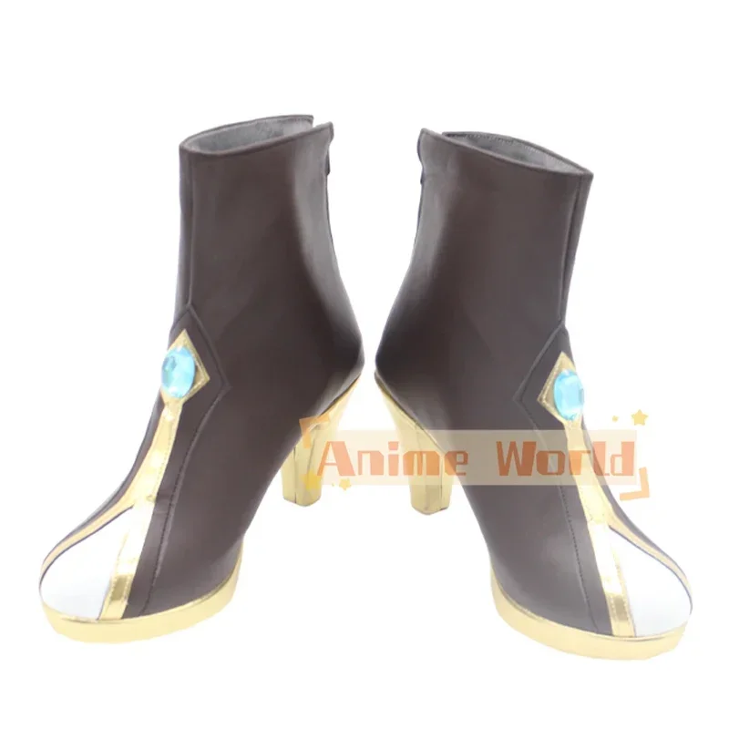 Zapatos de Cosplay de Elysia, juego Honkai Impact 3, accesorios de Cosplay, zapatos de cuero PU, botas de Carnaval de Halloween hechas a medida