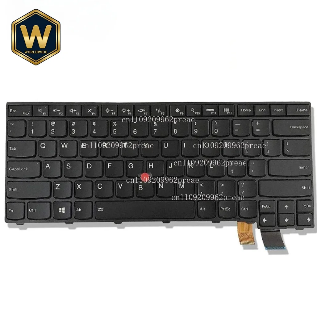 S Replacement US Backlight Notebook Keyboard for Lenovo ThinkPad T460p T470p Laptop (with 6 Fixing Screws)