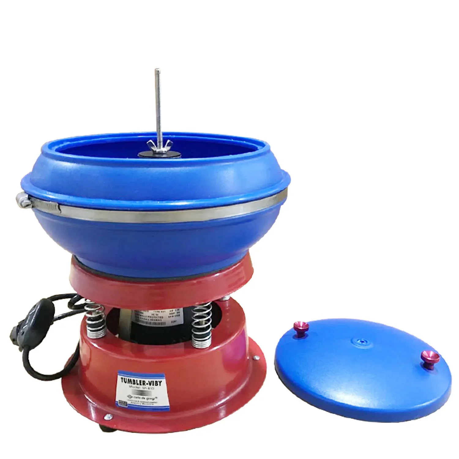 Vibrating tumbler jewelry vibrating drum polishing machine