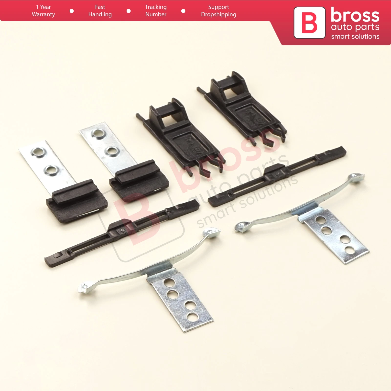Bross-piezas de automóviles BSR511, 8 piezas, juego de techo solar, reparación para BMW E46: 54138246027 1998-2004, envío rápido desde Turquía